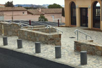 Village town hall square, South of France