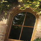 small arched window